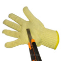 Seamlss Knitted Aramid Anti-cut para guantes de cuchillo